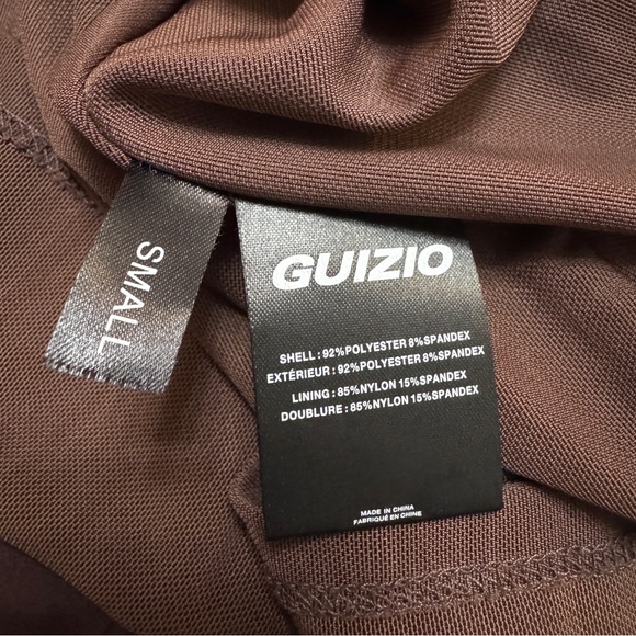 Danielle Guizio sz S Daye Mini Dress Stretch in Chocolate Brown - Picture 7 of 11